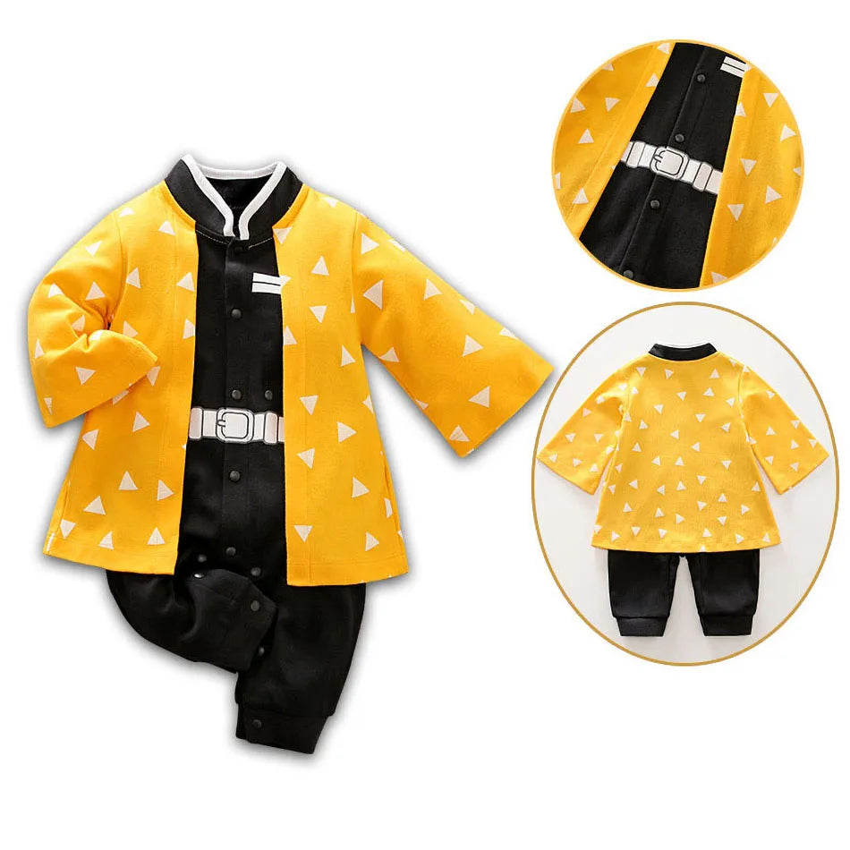 Baby Animation Role Rompers Newborn Training Outfit Infant Halloween Cartoon Cosplay Costume Jumpsuit Easter Kids Anime Clothes