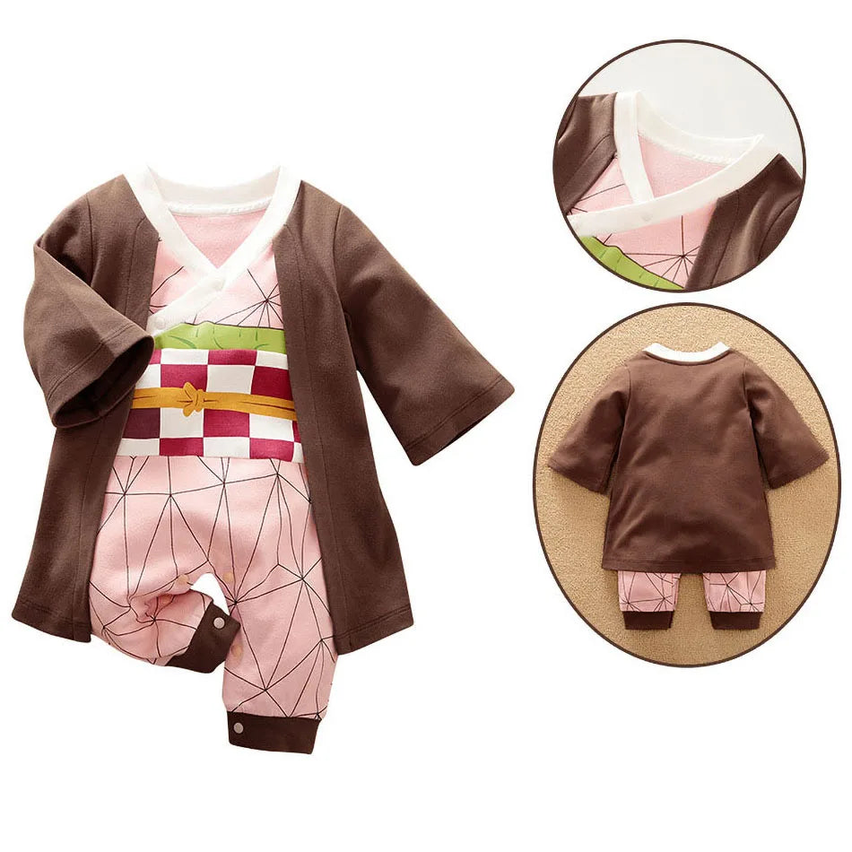 Baby Animation Role Rompers Newborn Training Outfit Infant Halloween Cartoon Cosplay Costume Jumpsuit Easter Kids Anime Clothes