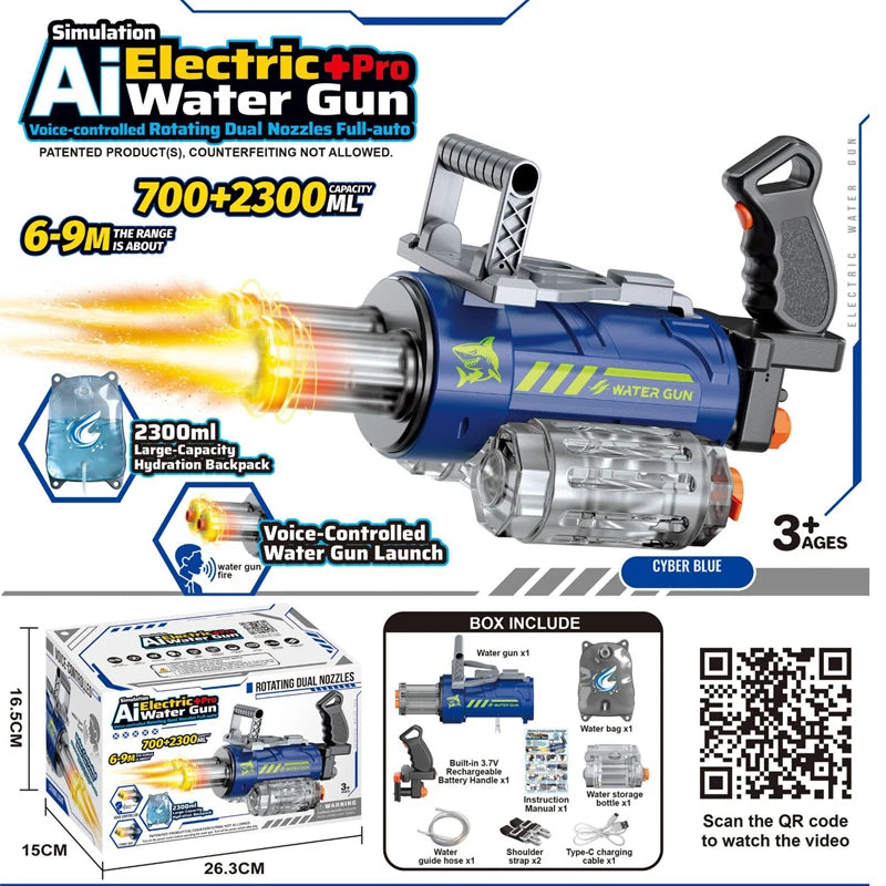 Electric Water Blaster for Outdoor Play