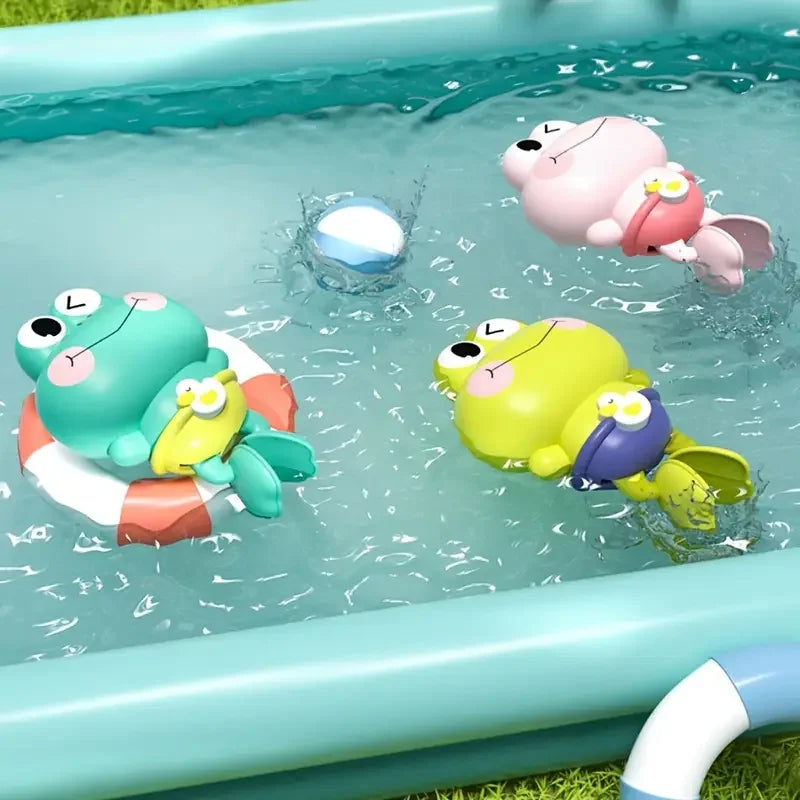 Floating Frog Bath Toy Set