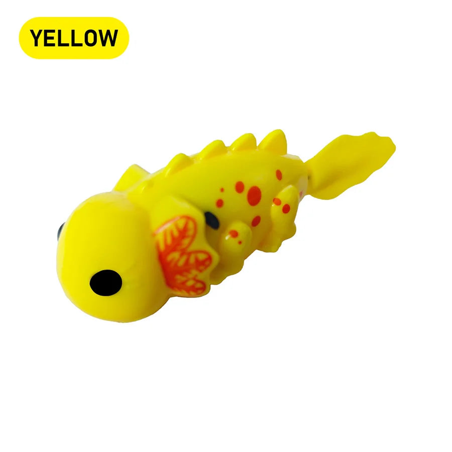 Cute Outdoor Children's Electronic Light Sensing Bathtub Interactive Toy Can Swim Colorful Pet Salamander Dinosaur Holiday Gift