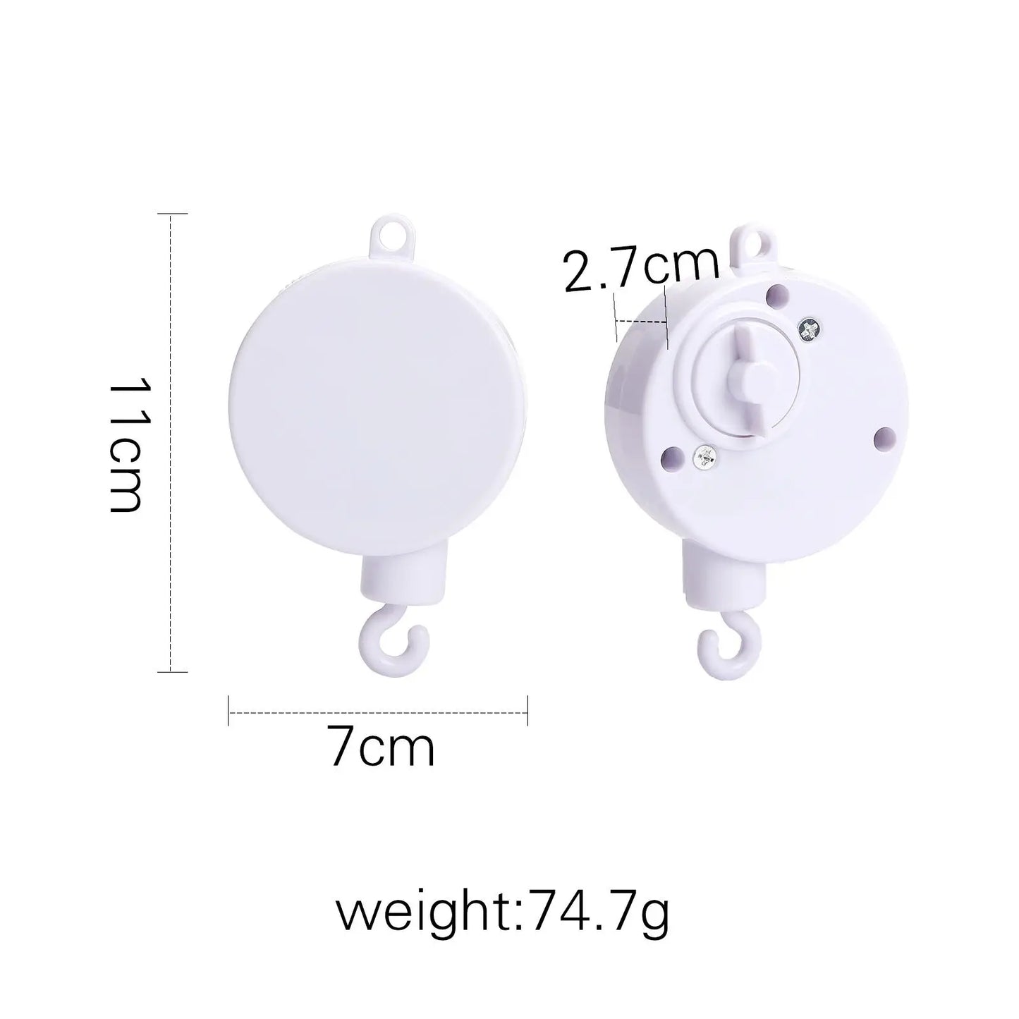 Crib Mobile Rattle Baby Wooden Bed Bell Baby Rattles Soft Felt Cartoon Bear Toys Crib Mobile Bed Bell Wood Toy Bracket Kid Gifts