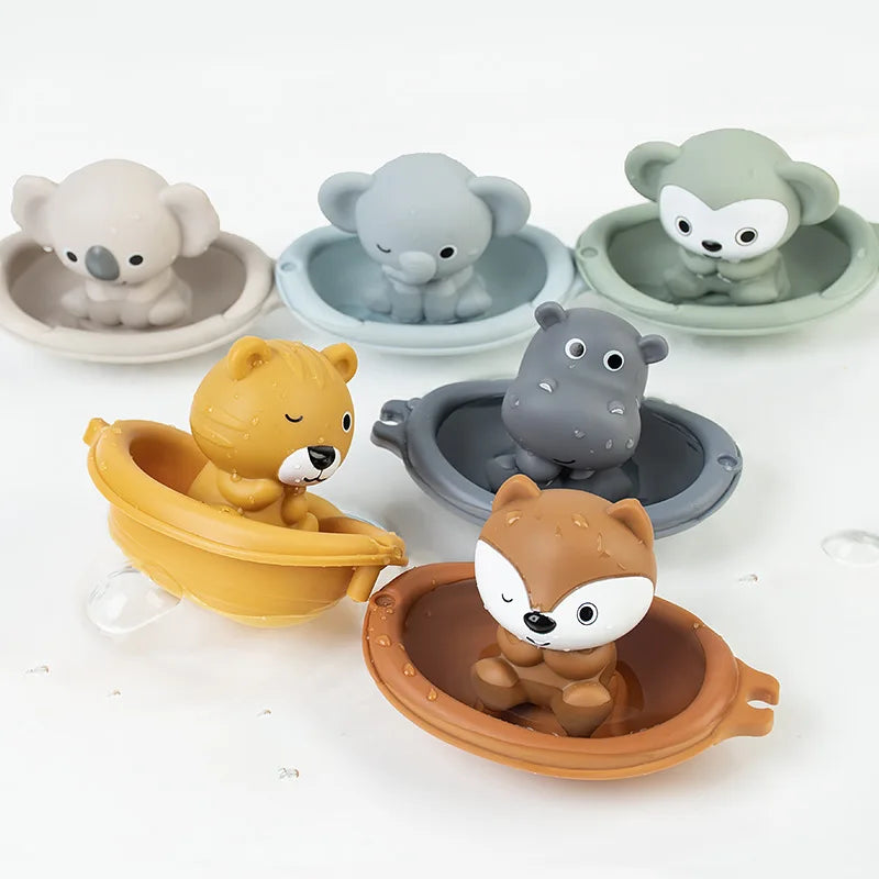 Floating Animal Bath Toy Set