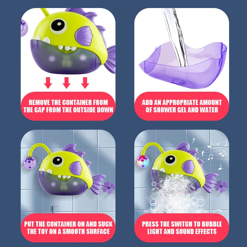 Bath Time Bubble Machine for Toddlers