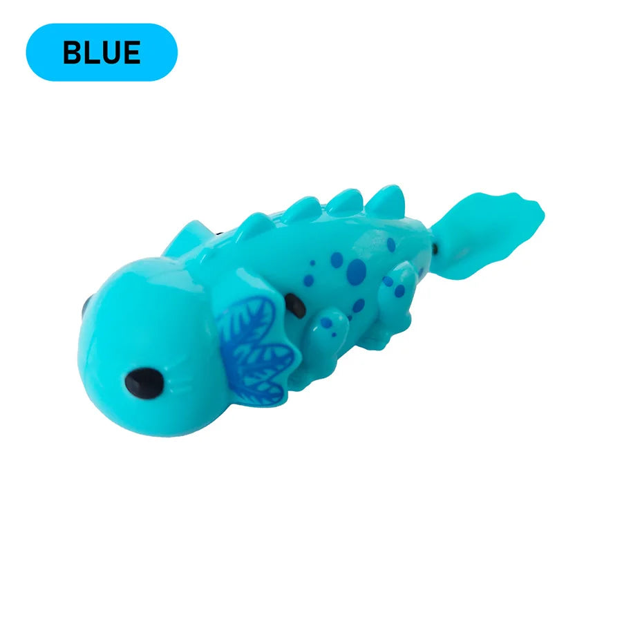 Cute Outdoor Children's Electronic Light Sensing Bathtub Interactive Toy Can Swim Colorful Pet Salamander Dinosaur Holiday Gift