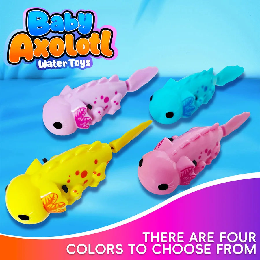 Cute Outdoor Children's Electronic Light Sensing Bathtub Interactive Toy Can Swim Colorful Pet Salamander Dinosaur Holiday Gift