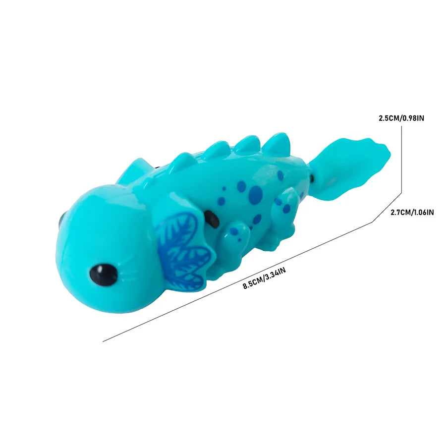 Cute Outdoor Children's Electronic Light Sensing Bathtub Interactive Toy Can Swim Colorful Pet Salamander Dinosaur Holiday Gift